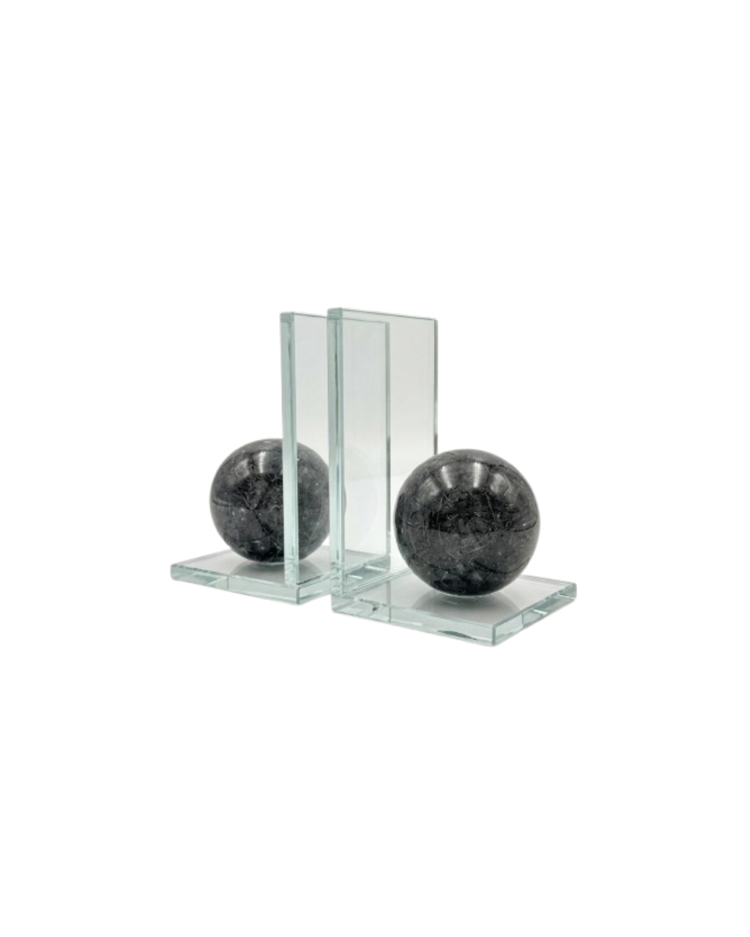 Crystal & Marble-Effect Bookends