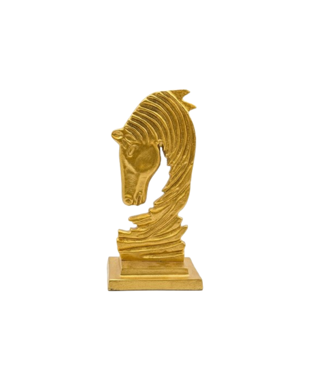 Hektor Gold-Finished Horse Sculpture