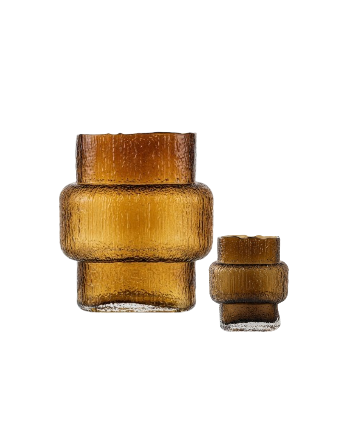 Terra Duo Amber Vase Set