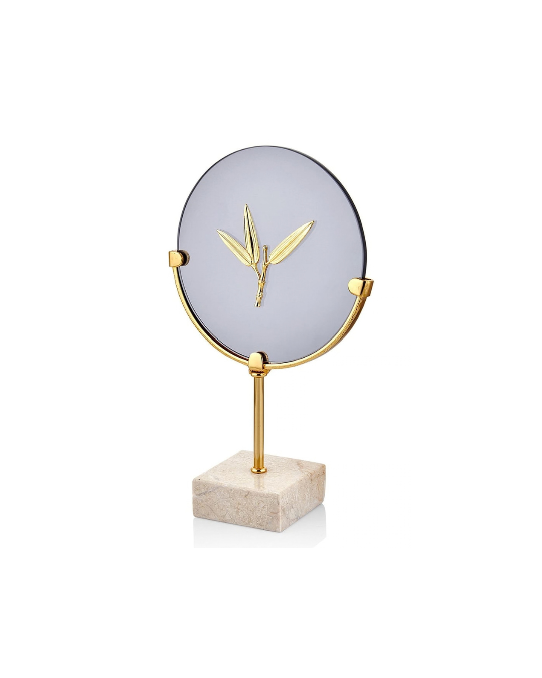 Golden Firefly on Travertine Base