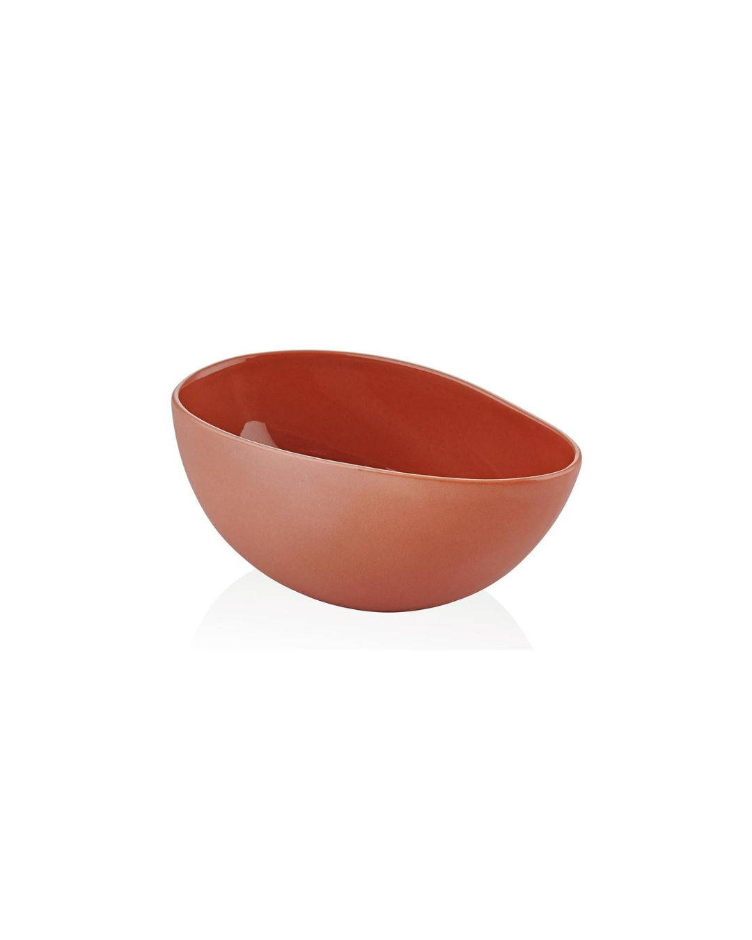 'Limoges' Porcelain Serving Bowl - Terracota