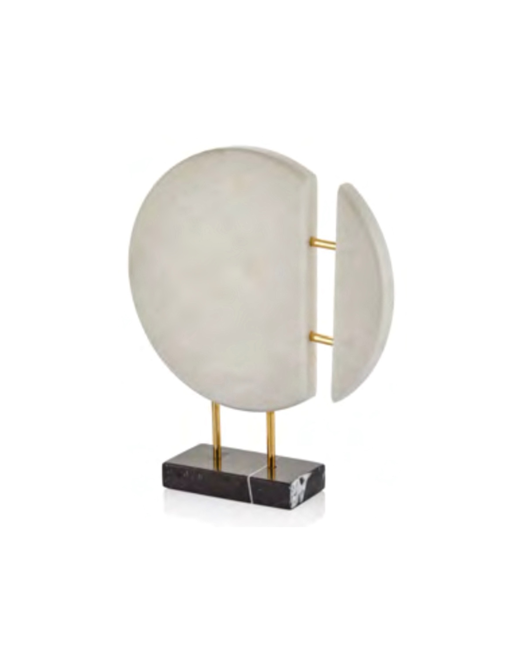 Luna Marble Disk on White