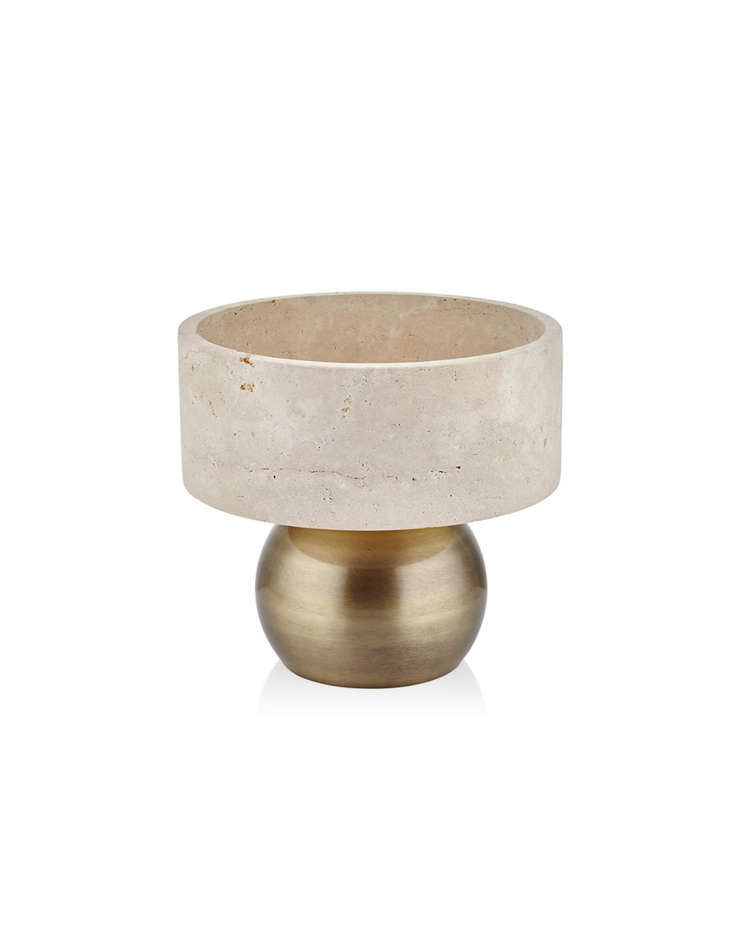Travertine Solstice Bowl Vase