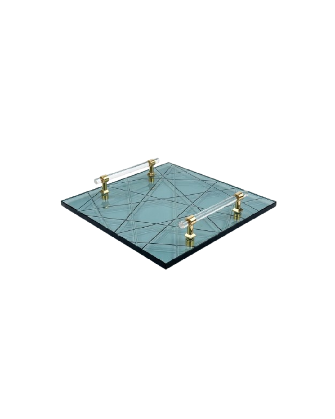 Emerald Luxury Crystal Tray