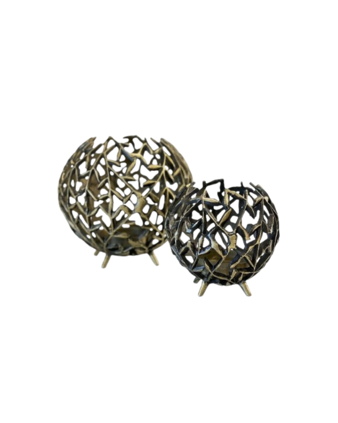 Hurricane Candle-Holders on Metal