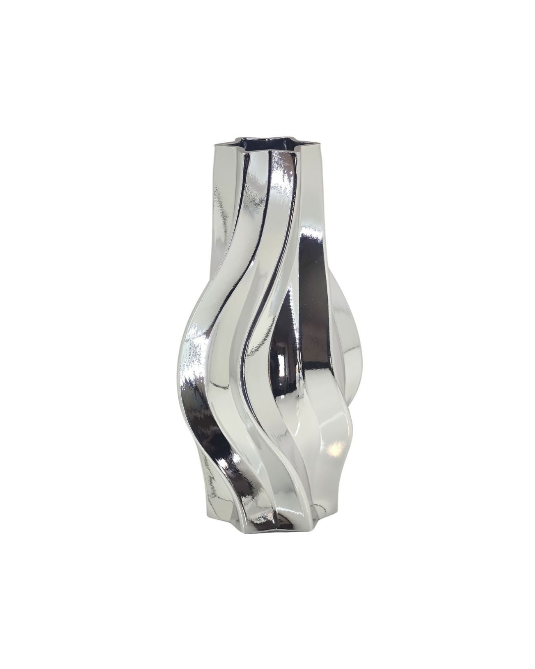 Fluid Glass Sculptural Vase