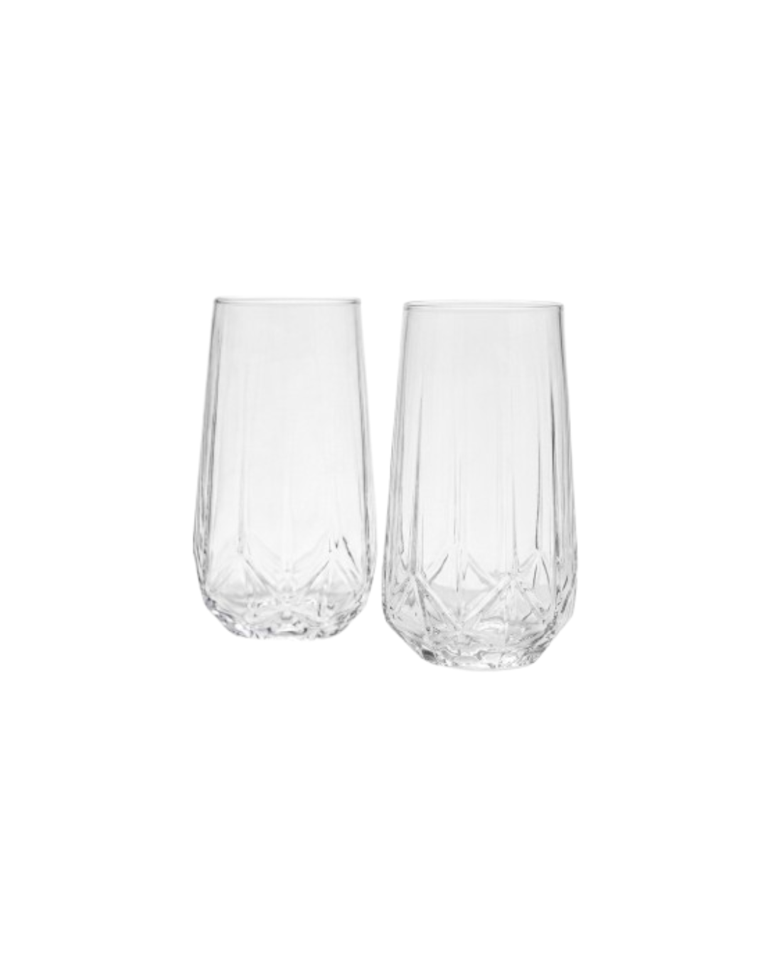 Diamond Water & Juice Glasses
