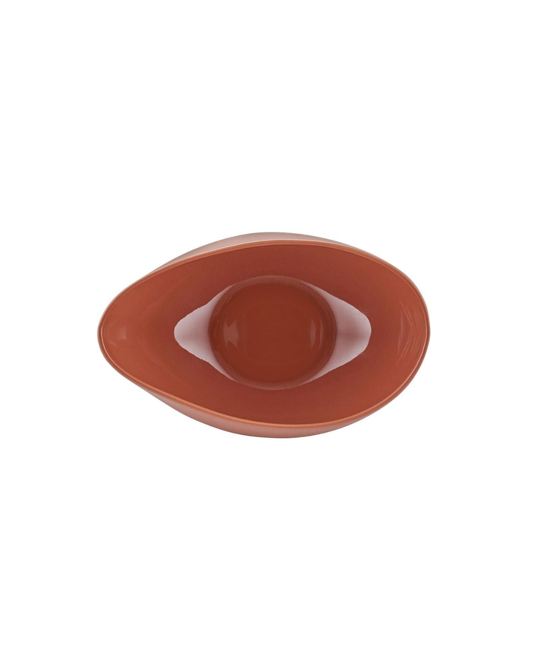 'Limoges' Porcelain Serving Bowl - Terracota