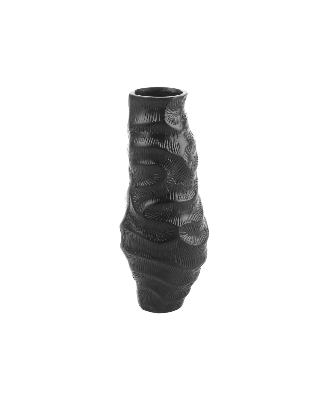 Obsidian Sculptural Vase