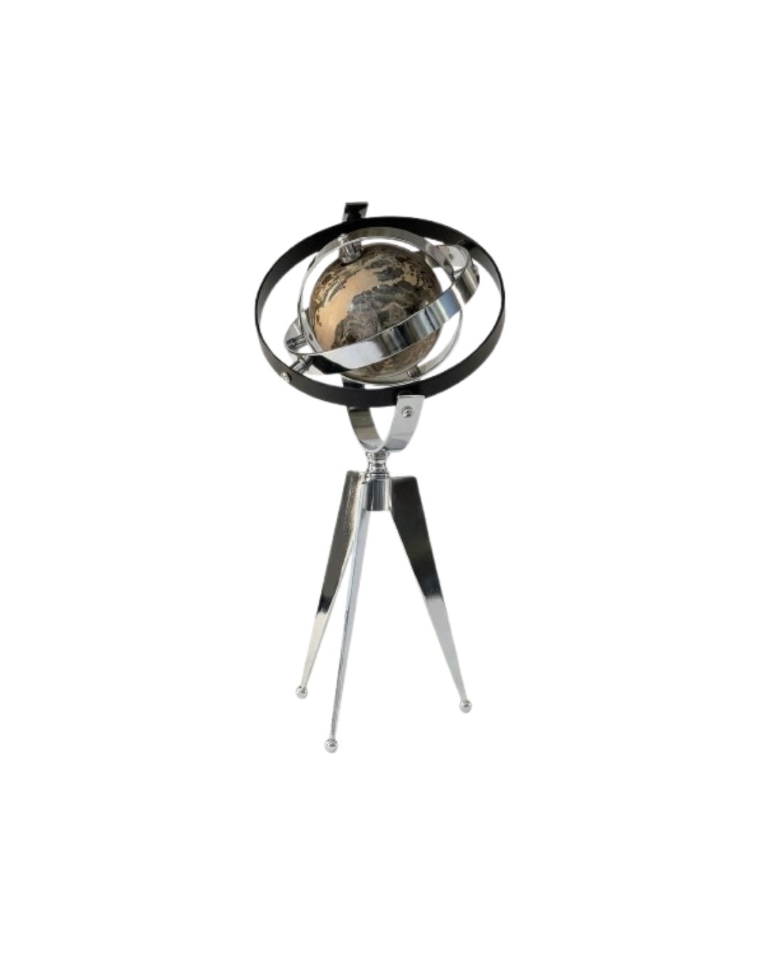 Galactic Rotating Sphere on Metallic Tripod
