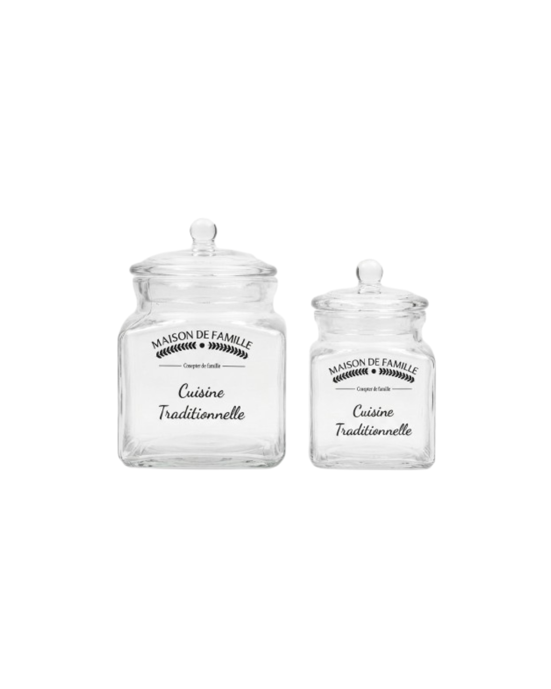 Traditional French Glass Containers