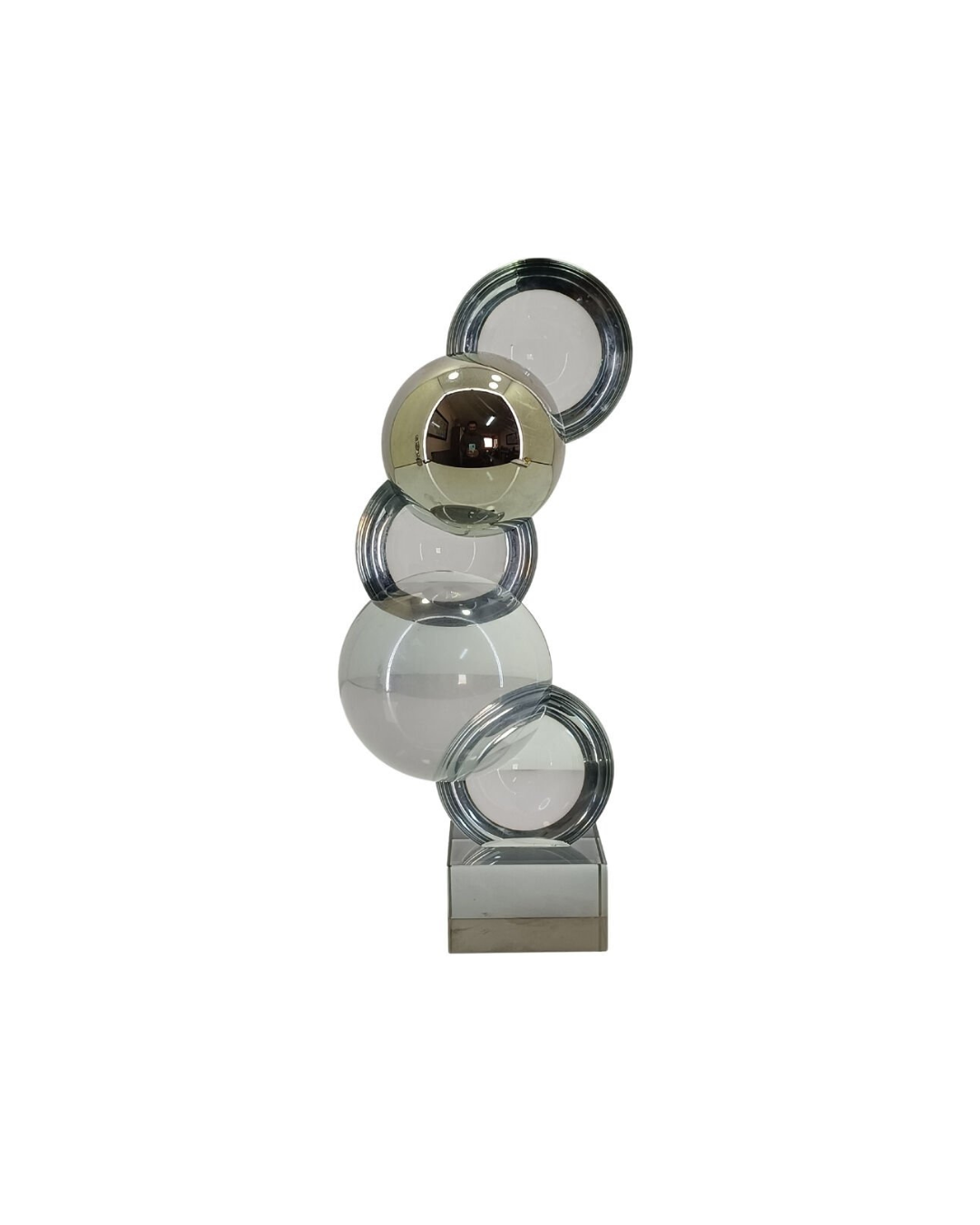 Orbital Crystal Disk Sculpture