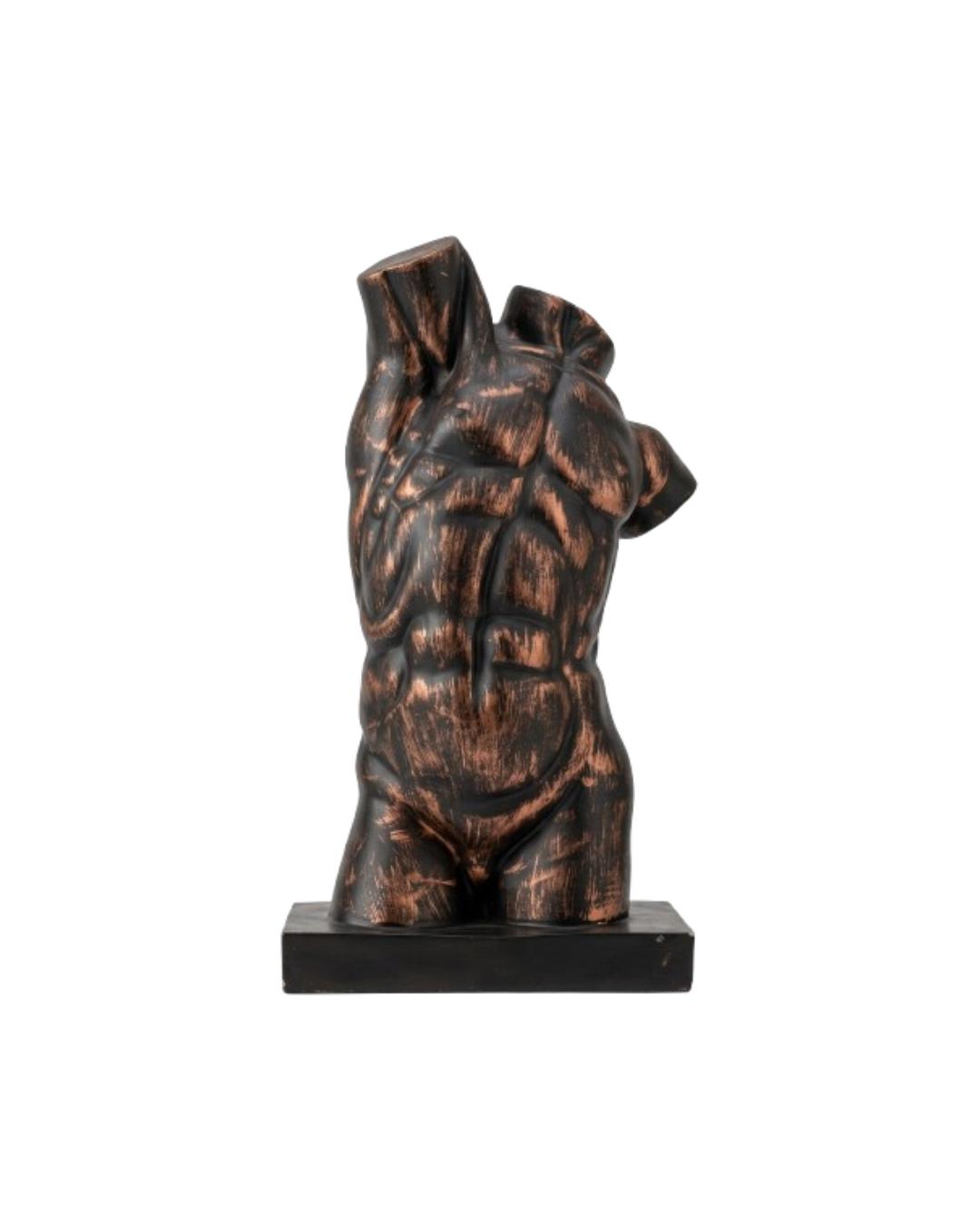 Sculptural Male Bust in Polished Bronze