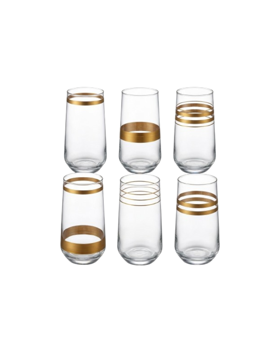 Frost & Gold Juice Glass Set