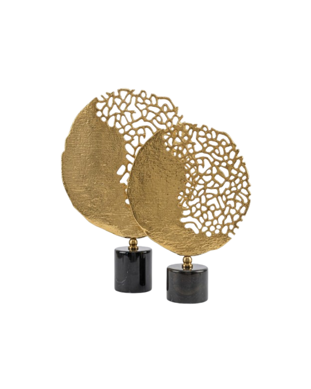 Solar Lace Metal Art on Marble Base