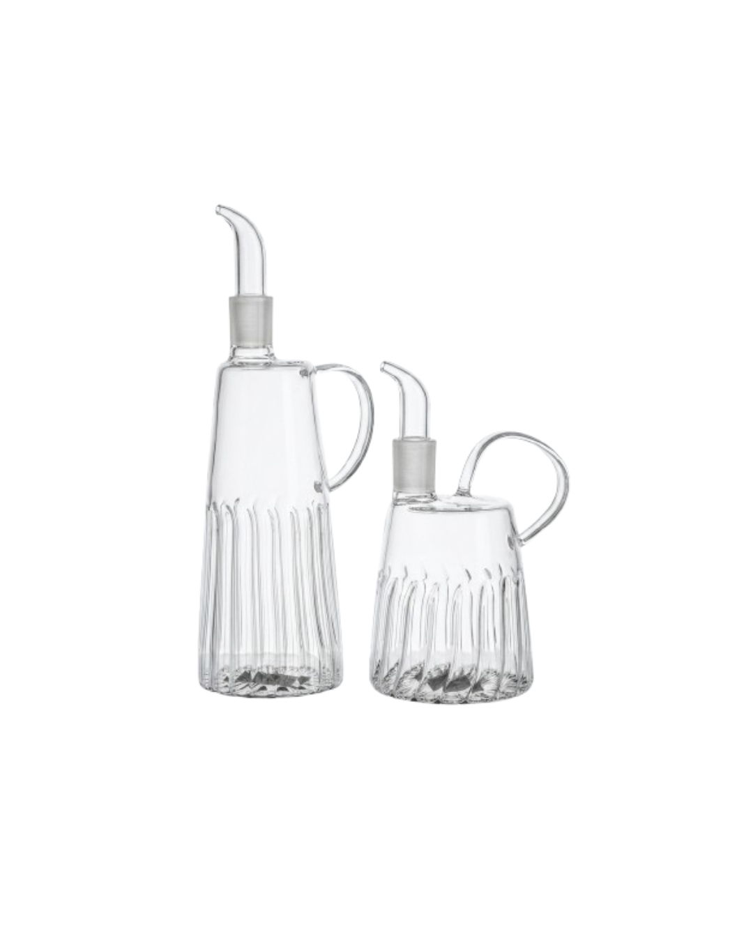 Textured Glass Oil & Vinegar Dispensers