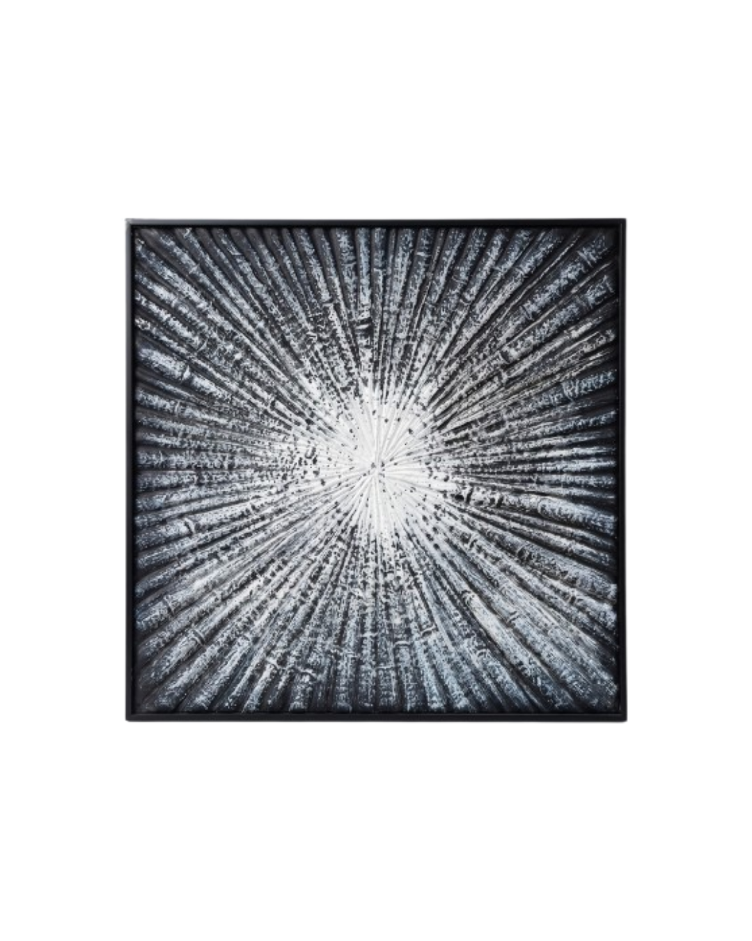 Radial Echo Textured Monochrome Wall Art