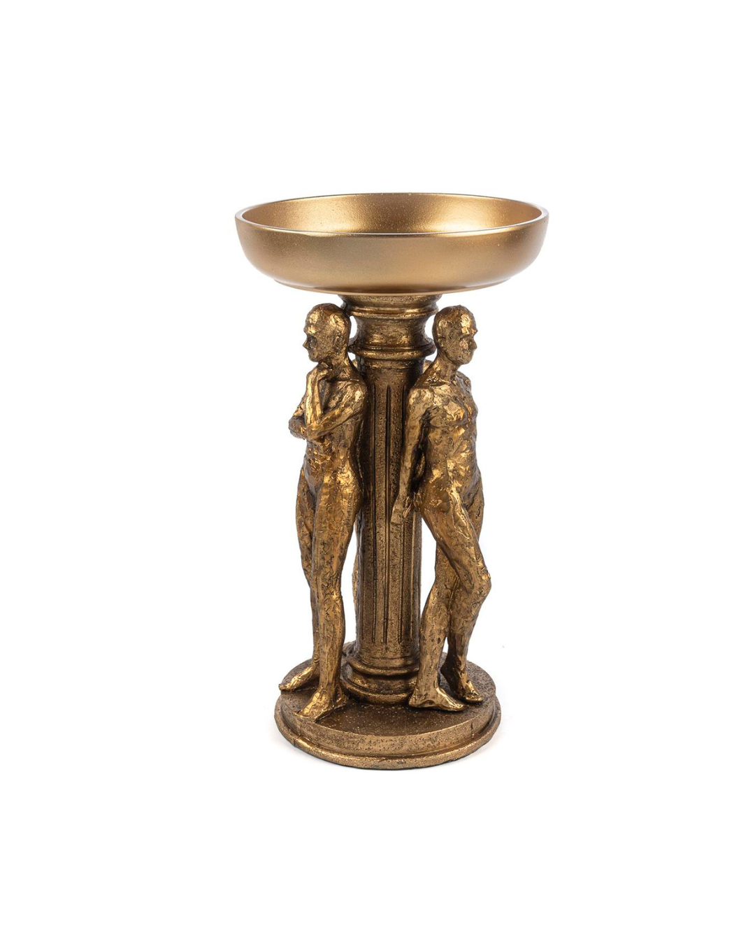 Gilded Statuette Centerpiece
