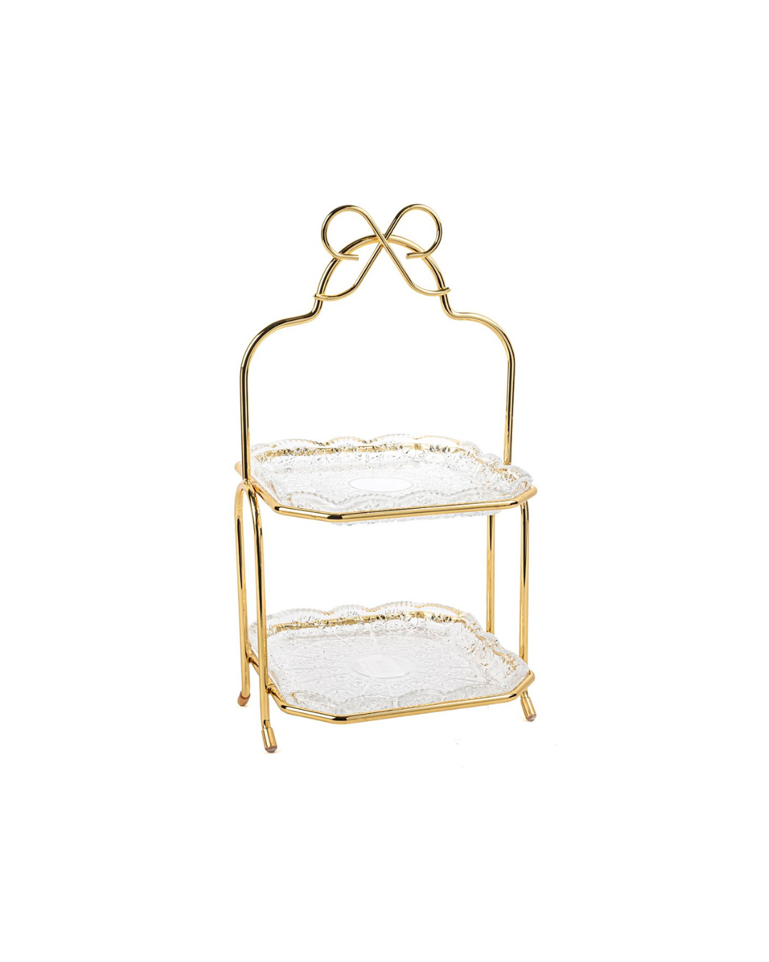 Golden Ribbon Dessert & Cupcake Stand