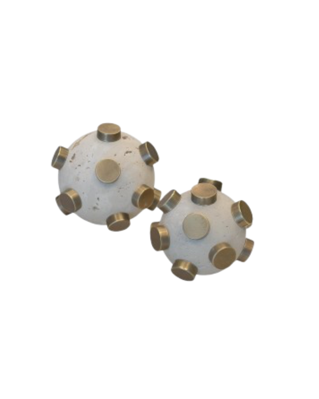 Orbital Travertine Spheres
