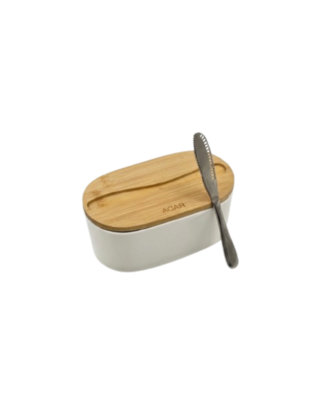 Butter Cradle Porcelain Keeper with Spreader