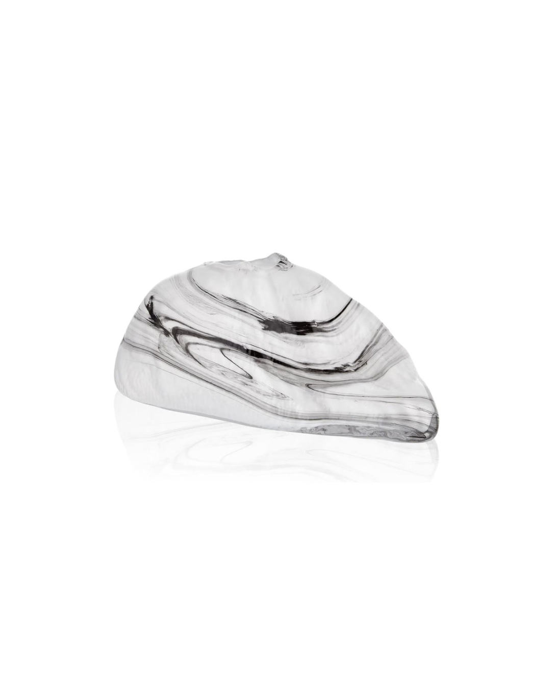 Abstract Frosted Wide Vase
