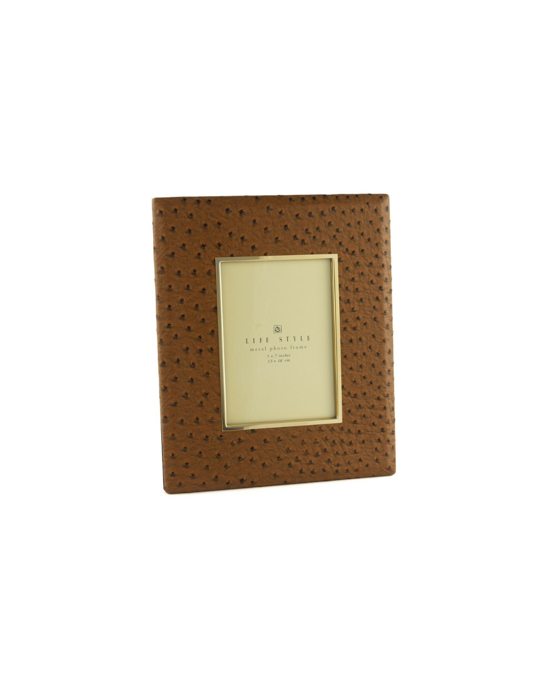 Terracota Snake Leather Photo Frame